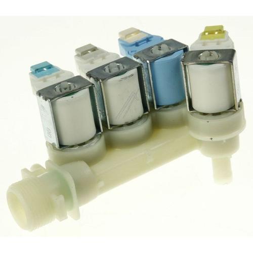 Valve P975 d'admission 3 voie 693050250 , 0075919 -electrovanne 4 tremie pour lave linge BOSCH , SIEMENS , SMEG