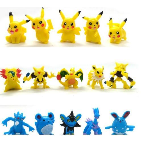 Mini figurine Pokémon Pikachu pour enfants jouets modèles figurine Kawaii  poupées en PVC 2-3cm 6x24 pièces vente en gros lot de 144 pièces