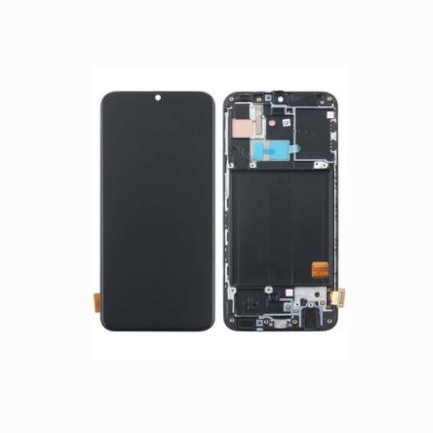 Ecran Lcd+ Vitre Tactile Sur Châssis Pour Samsung Galaxy A40 (A405f) Tft Noir + Outils