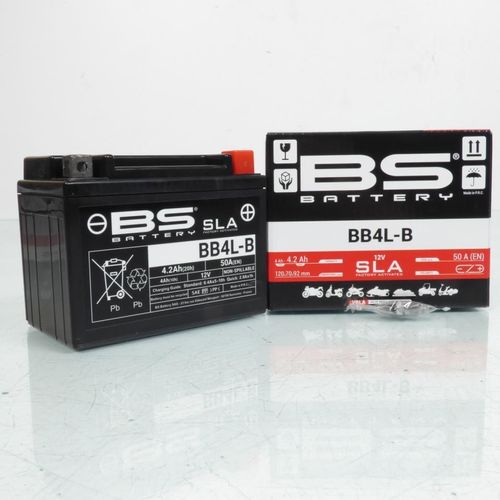 Batterie Sla Bs Battery Pour Scooter Peugeot 50 Buxy 1994 À 2002 Yb4l-B Neuf
