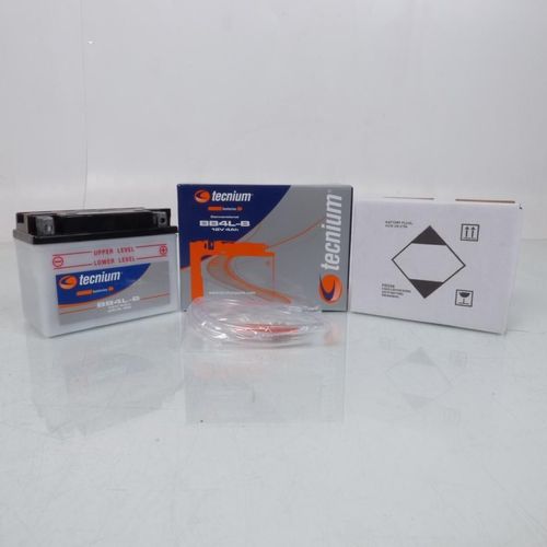 Batterie Tecnium Pour Scooter Peugeot 50 Buxy - Etrier Ajp 1994-1997 Yb4l-B / 12v 4ah Neuf