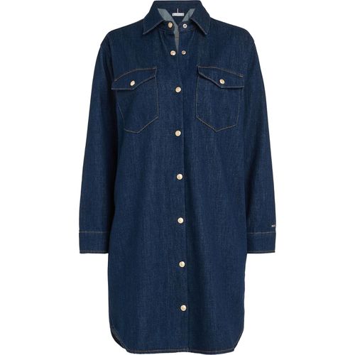 Robe Tommy Hilfiger Dnm Ls Shirt Dress N Bleu Marine