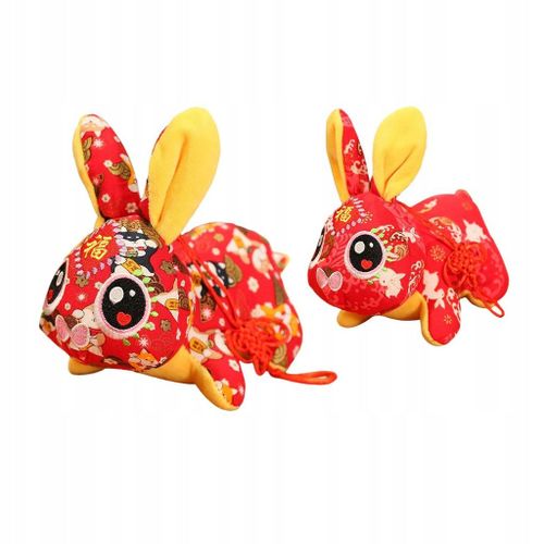 Jouets En Peluche De Lapin Du Nouvel An Chinois Animaux En Peluche