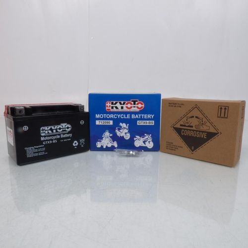 Batterie Kyoto Pour Moto Suzuki 650 Gsf Bandit S Abs 2005 À 2016 Ytx9-Bs / 12v 8ah Neuf