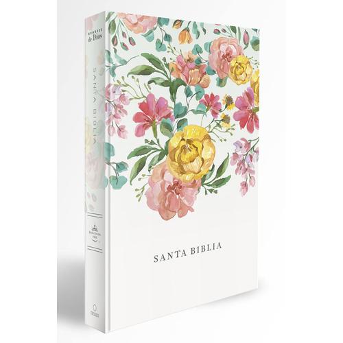 Biblia Reina Valera 1960 Tamaño Manual, Tapa Dura, Flores Rosadas / Spanish Bibl E Rvr 1960 Handy Size, Lp, Hc, Pink Flowers