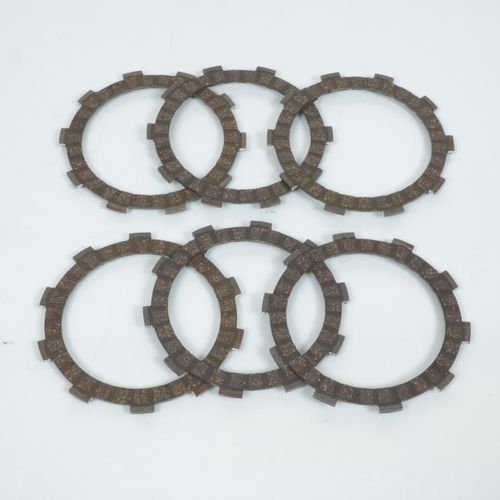 Kit De 6 Disques Garnis Pour Moto Yamaha 125 Dtlc 1982 À 1983 Neuf Tecnium