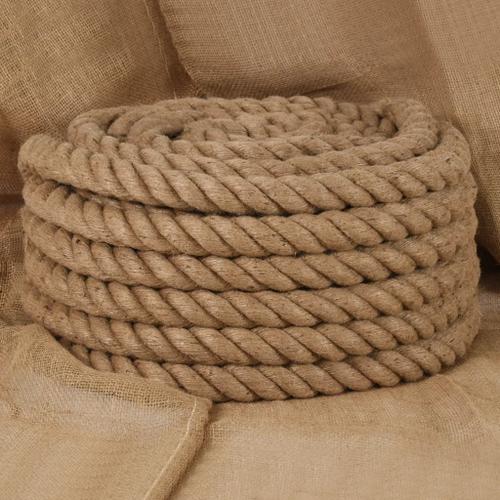 vidaXL Corde de jute 25 m de long 36 mm d'épaisseur