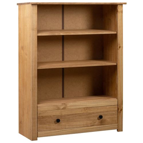 Vidaxl Bibliothèque 80x35x110 Cm Bois De Pin Massif Assortiment Panama
