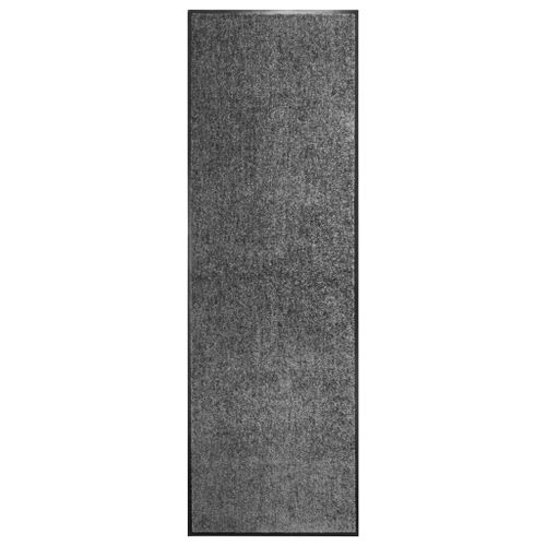 Vidaxl Paillasson Lavable Anthracite 60x180 Cm