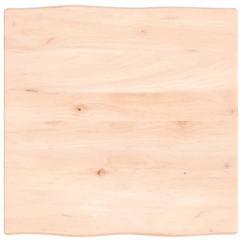 Vidaxl Dessus De Table Bois Chêne Massif Non Traité Bordure Assortie