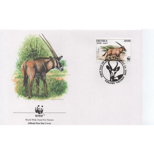 Erythrée Timbres Animaux N Voie De Disparition 1996 4 Fdc