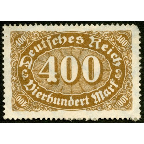 Timbre Oblitéré Deutsches Reich, 400, Dierhundert Mark