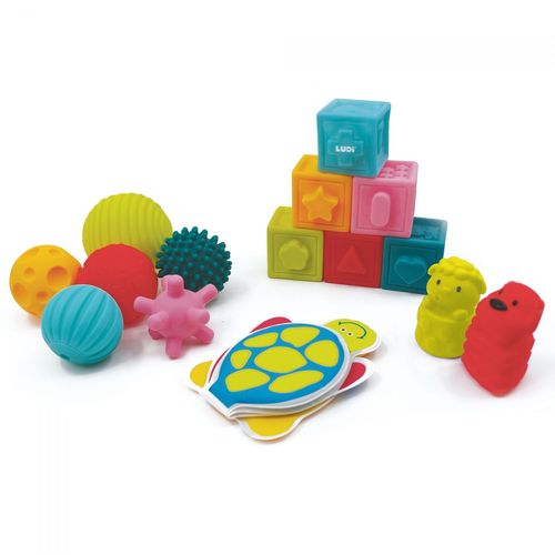 Ludi Coffret D'eveil Livres Cubes Balles