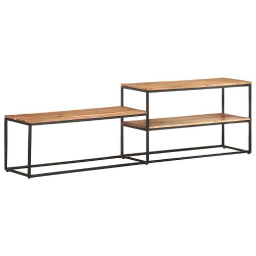 Vidaxl Meuble Tv 180x30x50 Cm Bois D'acacia Massif