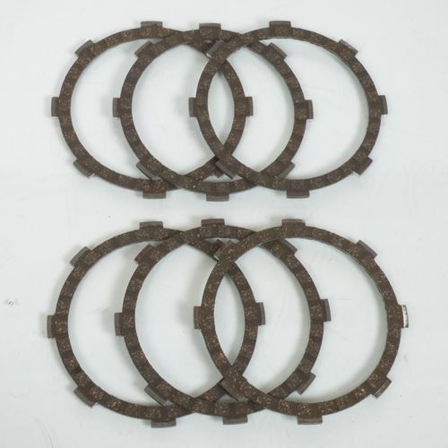 Kit De 6 Disque D'embrayage Garnis Tecnium Pour Moto Yamaha 125 Dtlc 1984 À 1990
