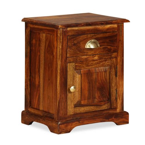 Vidaxl Table De Chevet Bois Massif De Sesham 40 X 30 X 50 Cm