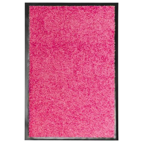 Vidaxl Paillasson Lavable Rose 40x60 Cm