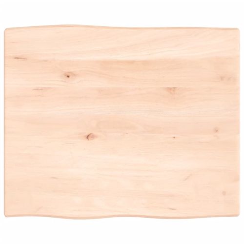 Vidaxl Dessus De Table Bois Chêne Massif Non Traité Bordure Assortie