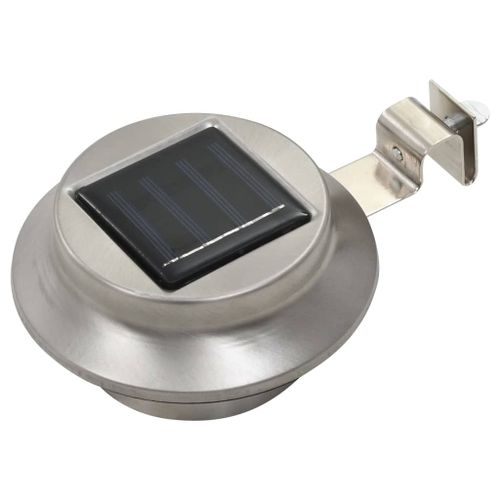 Vidaxl Lampes Solaires À Led Rondes D'extérieur 12 Pcs 12 Cm Blanc