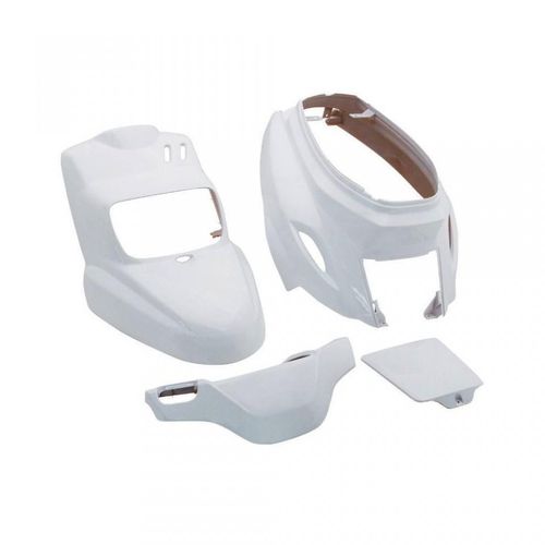Kit Carénage P2r Pour Scooter Yamaha 50 Bws 2004 À 2017 Blanc 4 Pièces Neuf