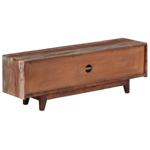 Vidaxl Meuble Tv Bois D'acacia Massif Vintage 118 X 30 X 40 Cm