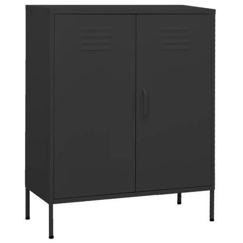 Vidaxl Armoire De Rangement Anthracite 80x35x101,5 Cm Acier
