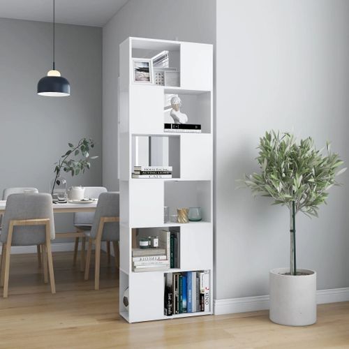 Vidaxl Bibliothèque/Séparateur De Pièce Blanc 60x24x186 Cm