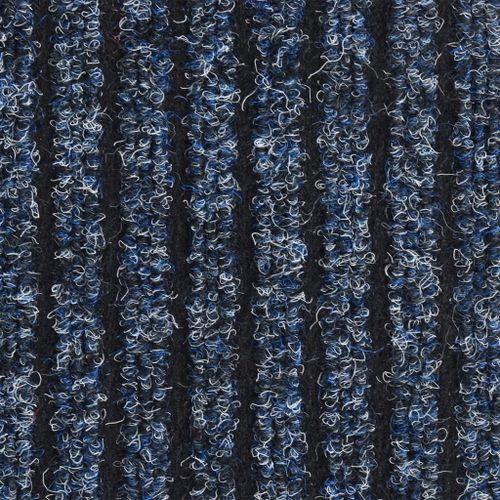 Vidaxl Paillasson Rayé Bleu 80x120 Cm