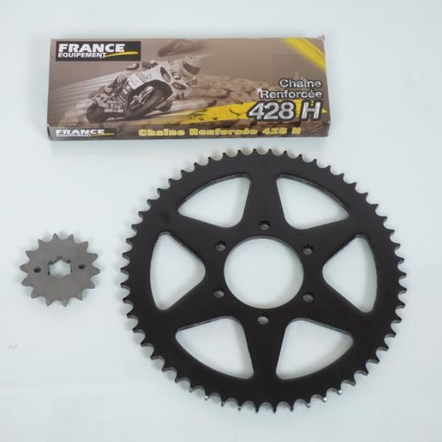 Kit Chaîne France Equipement Pour Moto Yamaha 125 Xt 1986 À 1990 14x54 Pas 428 Neuf