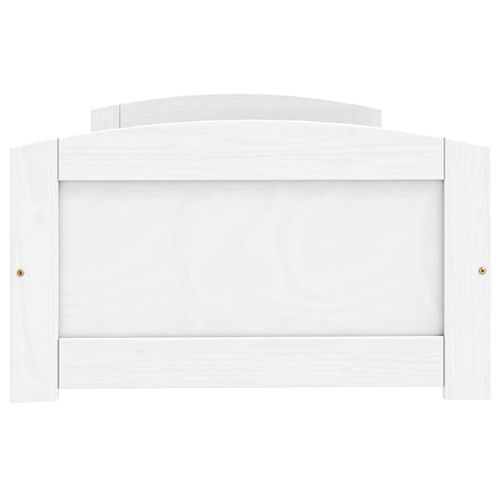 Vidaxl Lit De Jour Avec 2 Tiroirs Irun Blanc 90x200 Cm Bois Pin Massif