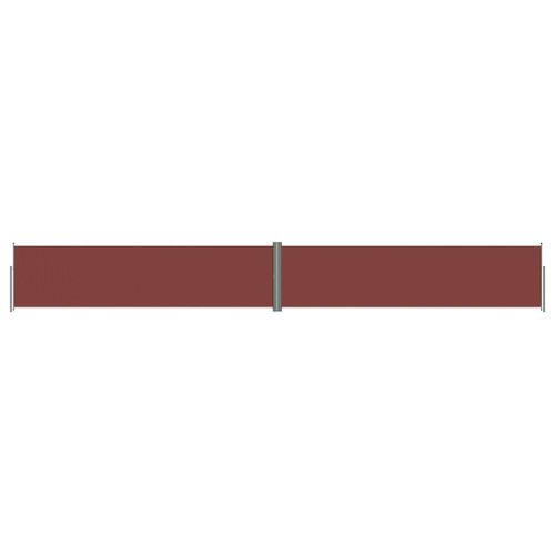 Auvent Paravent Store Brise-Vue Latéral Rétractable De Patio Jardin Terrasse Balcon Protection Visuelle Écran 160 X 1200 Cm Marron Helloshop26 02_0007413