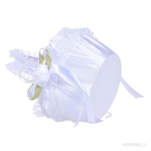 Panier de fleurs de mariage de style européen, symbole blanc élégant délicat pour les fournitures de de mariage ornement de