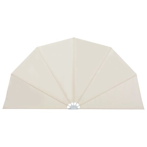 Auvent paravent store brise-vue latéral rétractable de patio jardin terrasse balcon protection visuelle écran crème 200 cm Helloshop26 02_0007065