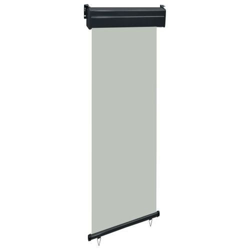 Auvent Paravent Store Brise-Vue Latéral Rétractable De Patio Jardin Terrasse Balcon Protection Visuelle Écran 60 X 250 Cm Gris Helloshop26 02_0007034