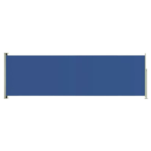 Auvent Paravent Store Brise-Vue Latéral Rétractable De Patio Jardin Terrasse Balcon Protection Visuelle Écran 160 X 500 Cm Bleu Helloshop26 02_0007292