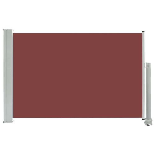 Auvent Paravent Store Brise-Vue Latéral Rétractable De Patio Jardin Terrasse Balcon Protection Visuelle Écran 60 X 300 Cm Marron Helloshop26 02_0007391