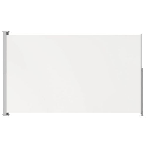 Auvent Paravent Store Brise-Vue Latéral Rétractable De Patio Jardin Terrasse Balcon Protection Visuelle Écran 220 X 300 Cm Crème Helloshop26 02_0007370