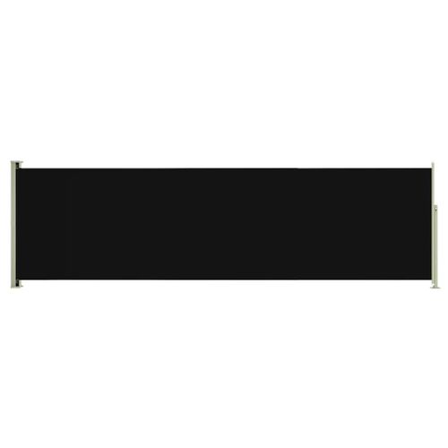 Auvent Paravent Store Brise-Vue Latéral Rétractable De Patio Jardin Terrasse Balcon Protection Visuelle Écran 180 X 600 Cm Noir Helloshop26 02_0007346