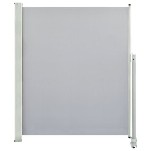 Auvent Paravent Store Brise-Vue Latéral Rétractable De Patio Jardin Terrasse Balcon Protection Visuelle Écran 160 X 300 Cm Gris Helloshop26 02_0007274