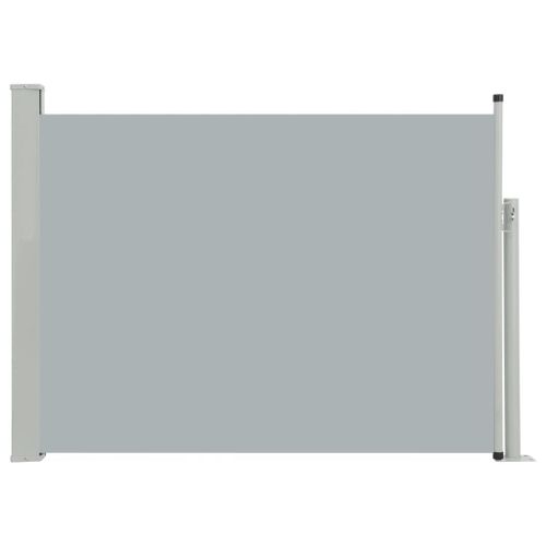 Auvent Paravent Store Brise-Vue Latéral Rétractable De Patio Jardin Terrasse Balcon Protection Visuelle Écran 100 X 500 Cm Gris Helloshop26 02_0007191