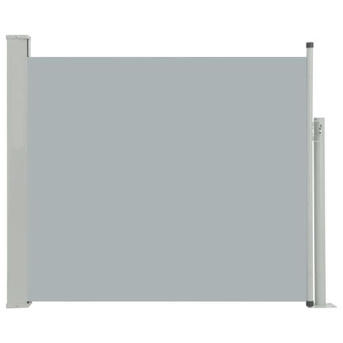 Auvent Paravent Store Brise-Vue Latéral Rétractable De Patio Jardin Terrasse Balcon Protection Visuelle Écran 100 X 300 Cm Gris Helloshop26 02_0007183