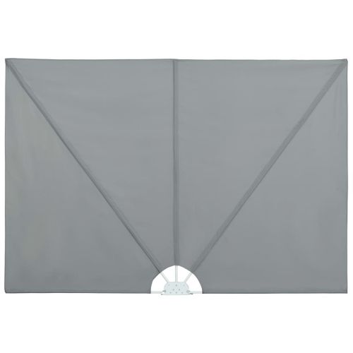 Auvent Paravent Store Brise-Vue Latéral Rétractable De Patio Jardin Terrasse Balcon Protection Visuelle Écran 400 X 200 Cm Gris Helloshop26 02_0007075