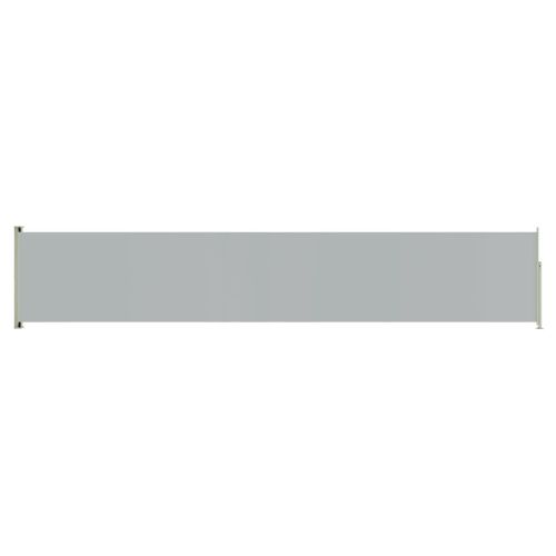 Auvent Paravent Store Brise-Vue Latéral Rétractable De Patio Jardin Terrasse Balcon Protection Visuelle Écran 117 X 600 Cm Gris Helloshop26 02_0007215