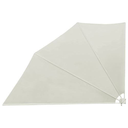 Auvent paravent store brise-vue latéral rétractable de patio jardin terrasse balcon protection visuelle écran 160 x 240 cm crème Helloshop26 02_0007056