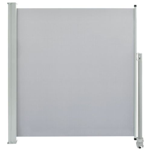 Auvent Paravent Store Brise-Vue Latéral Rétractable De Patio Jardin Terrasse Balcon Protection Visuelle Écran 140 X 300 Cm Gris Helloshop26 02_0007228