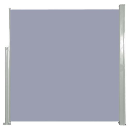Auvent Paravent Store Brise-Vue Latéral Rétractable De Patio Jardin Terrasse Balcon Protection Visuelle Écran 140 X 300 Cm Gris Helloshop26 02_0007089