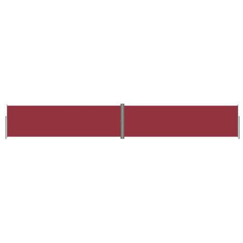 Auvent Paravent Store Brise-Vue Latéral Rétractable De Patio Jardin Terrasse Balcon Protection Visuelle Écran 180 X 1200 Cm Rouge Helloshop26 02_0007468