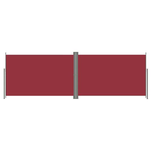 Auvent Paravent Store Brise-Vue Latéral Rétractable De Patio Jardin Terrasse Balcon Protection Visuelle Écran 200 X 600 Cm Rouge Helloshop26 02_0007472