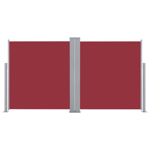 Auvent Paravent Store Brise-Vue Latéral Rétractable De Patio Jardin Terrasse Balcon Protection Visuelle Écran 140 X 600 Cm Rouge Helloshop26 02_0007458