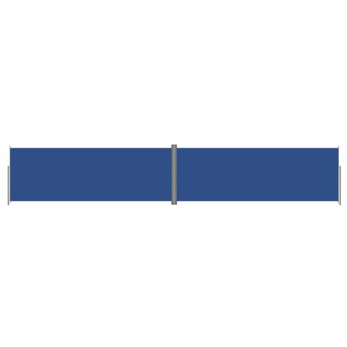 Auvent Paravent Store Brise-Vue Latéral Rétractable De Patio Jardin Terrasse Balcon Protection Visuelle Écran 220 X 1200 Cm Bleu Helloshop26 02_0007150